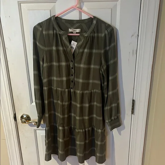 LOFT | Dresses | Nwt Loft Green Plaid Long Sleeve Dress Womens Size Small | Poshmark LOFT | Dresses | Nwt Loft Green Plaid Long Sleeve Dress Womens Size Small | Poshmark